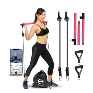 exercise bar and resistance bands